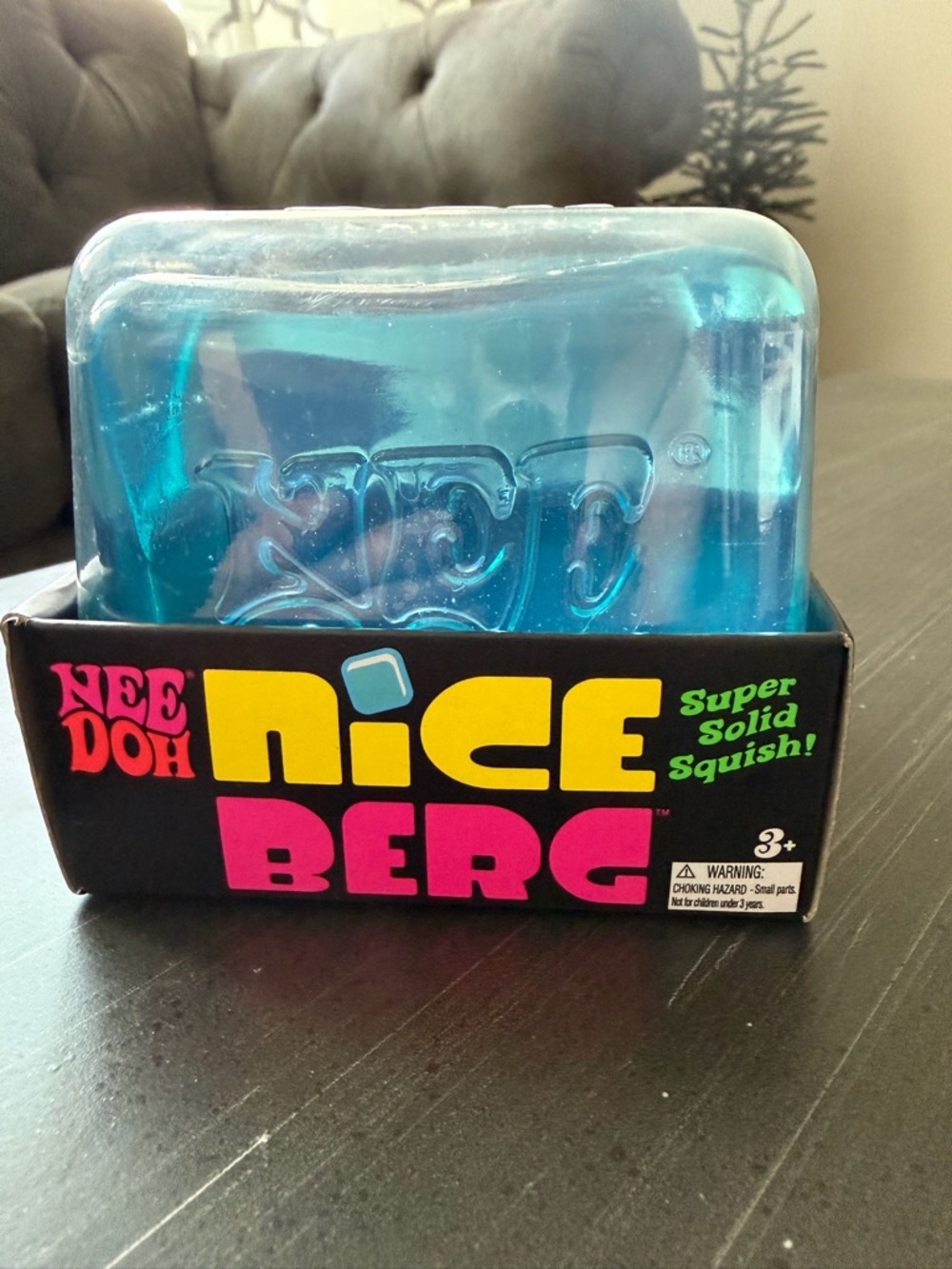 NeeDoh Nice Berg Blue Super Solid Squish Kids Toy